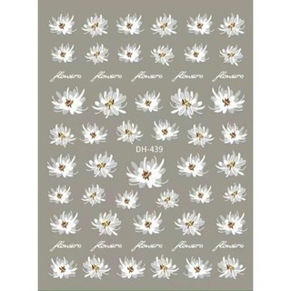 Sticker dán móng , nail sticker trang trí hình hoa bỉ ngạn