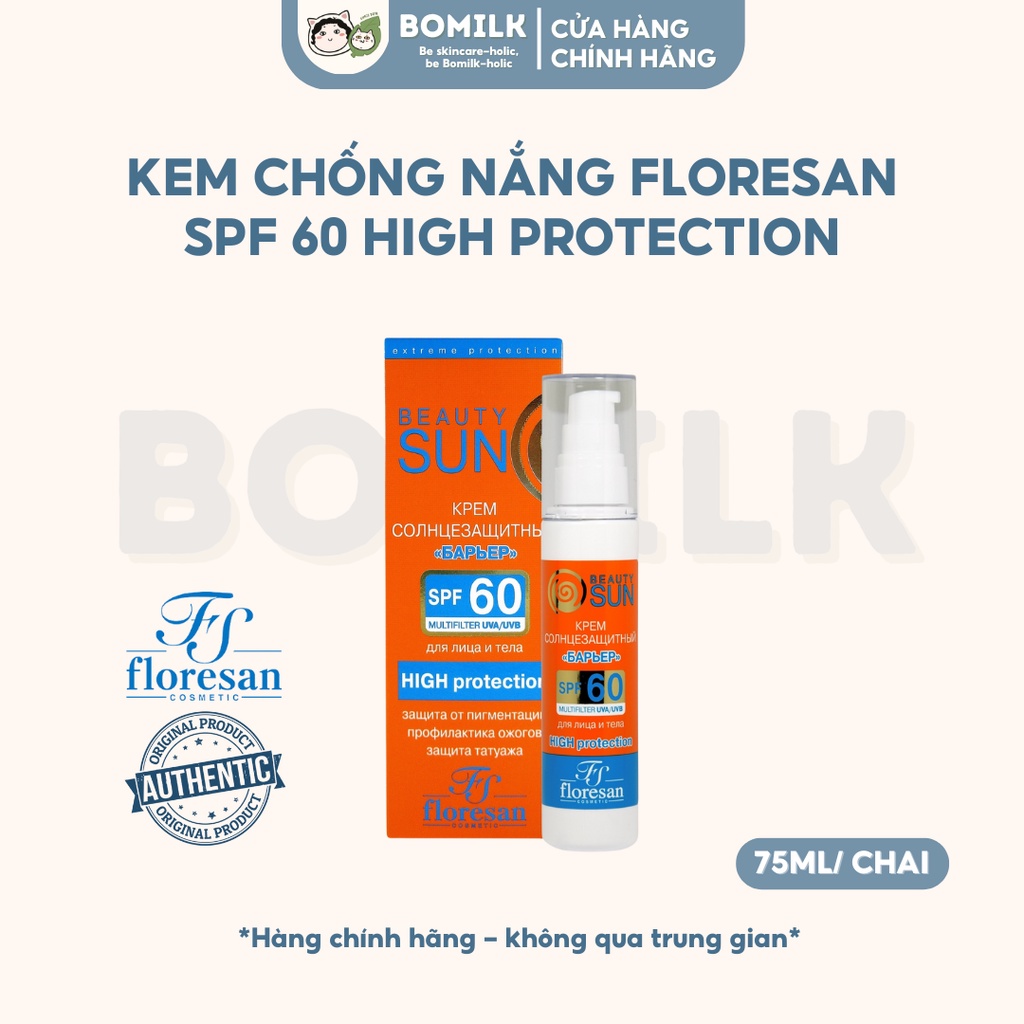 Kem chống nắng Floresan Beauty Sun SPF60 High protection