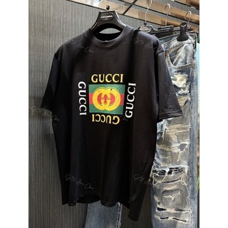 Áo thun - gucci - gc logo ngực đen be