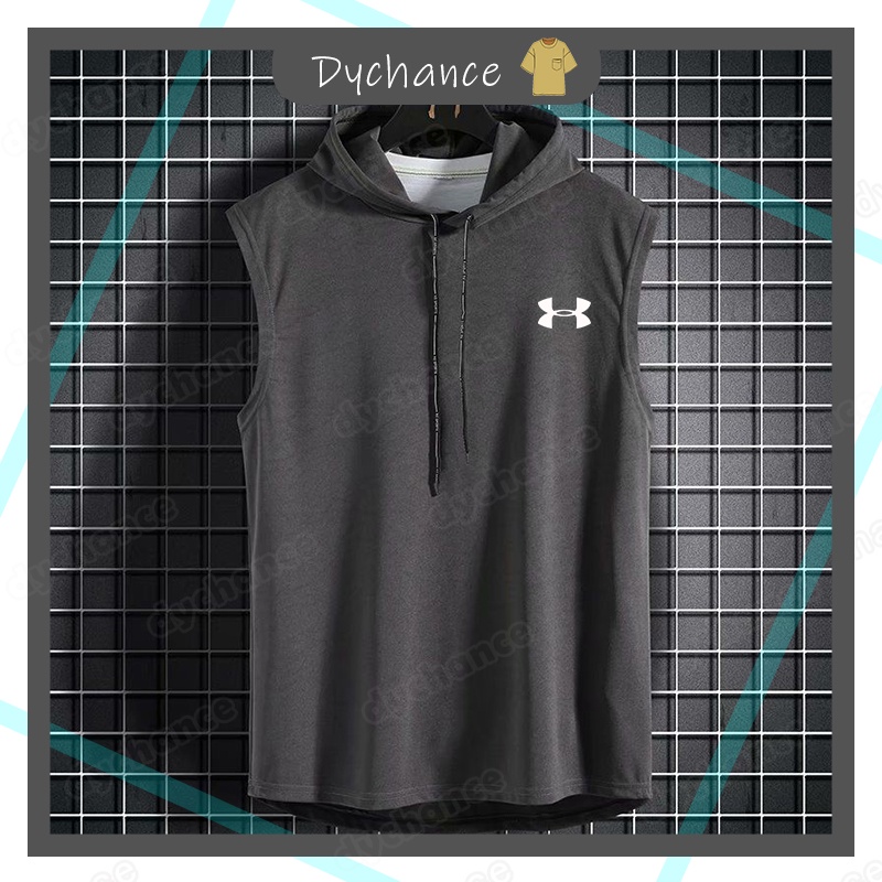 Áo Hoodie Sát Nách Màu Trơn Bằng Lụa Lạnh size m-3xl Phong Cách Thể Thao Thời Trang Mùa Hè Cho Nam