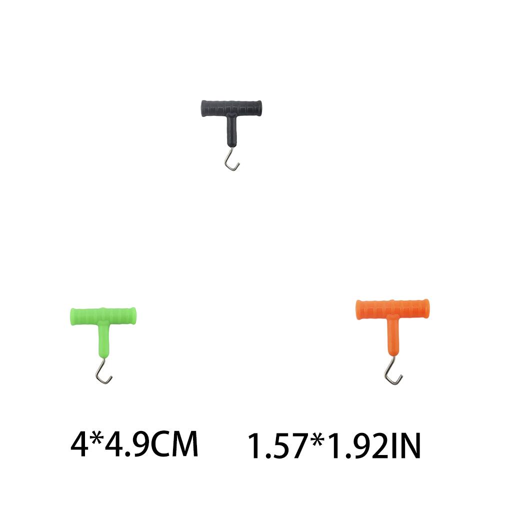 Set 5 Móc Câu Cá Hình Chữ T Linh Hoạt Chống Mài Mòn Chống Thấm Nước