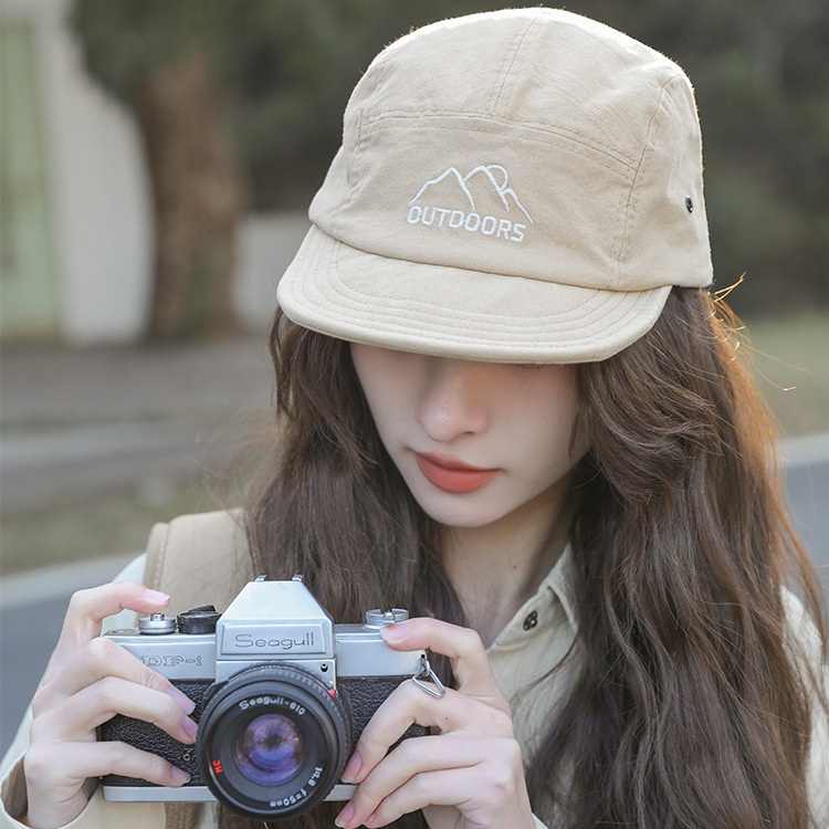 Mũ Lưỡi Trai Mềm Mại Thêu Chữ Phong Cách Hip hop Nhật Bản Cá Tính Dành Cho Nam Nữ