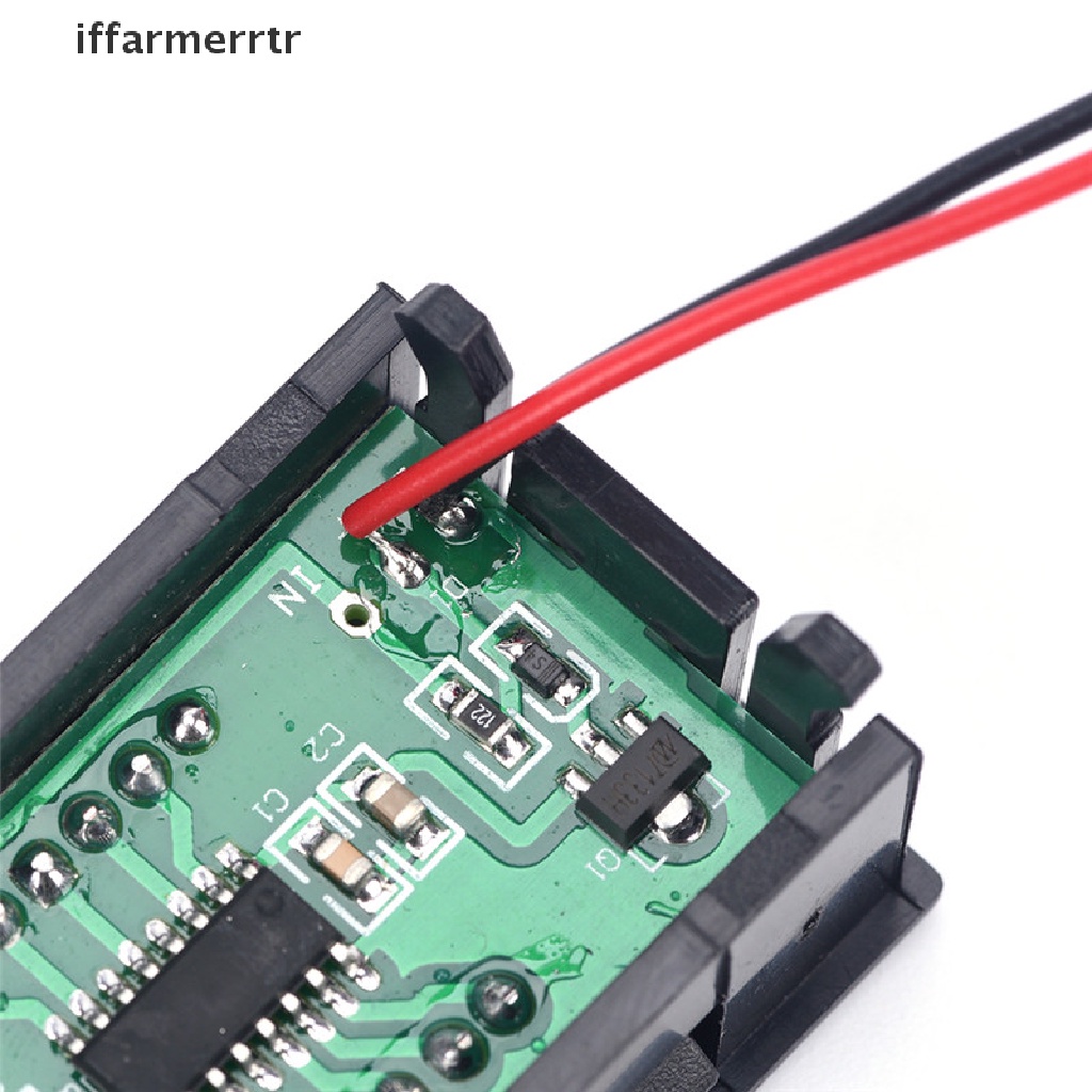 Vôn Kế Điện Tử Mini DC 0-30V Màu Đỏ Cho Xe Hơi