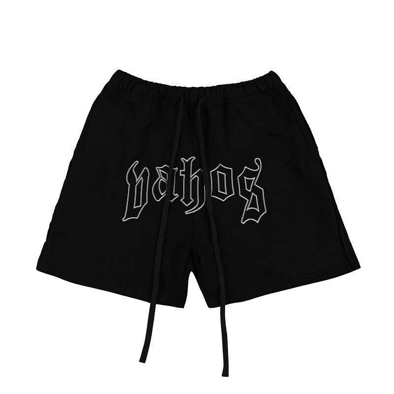 Quần short thêu họa tiết phong cách thời trang hiphop cho nam q6lu