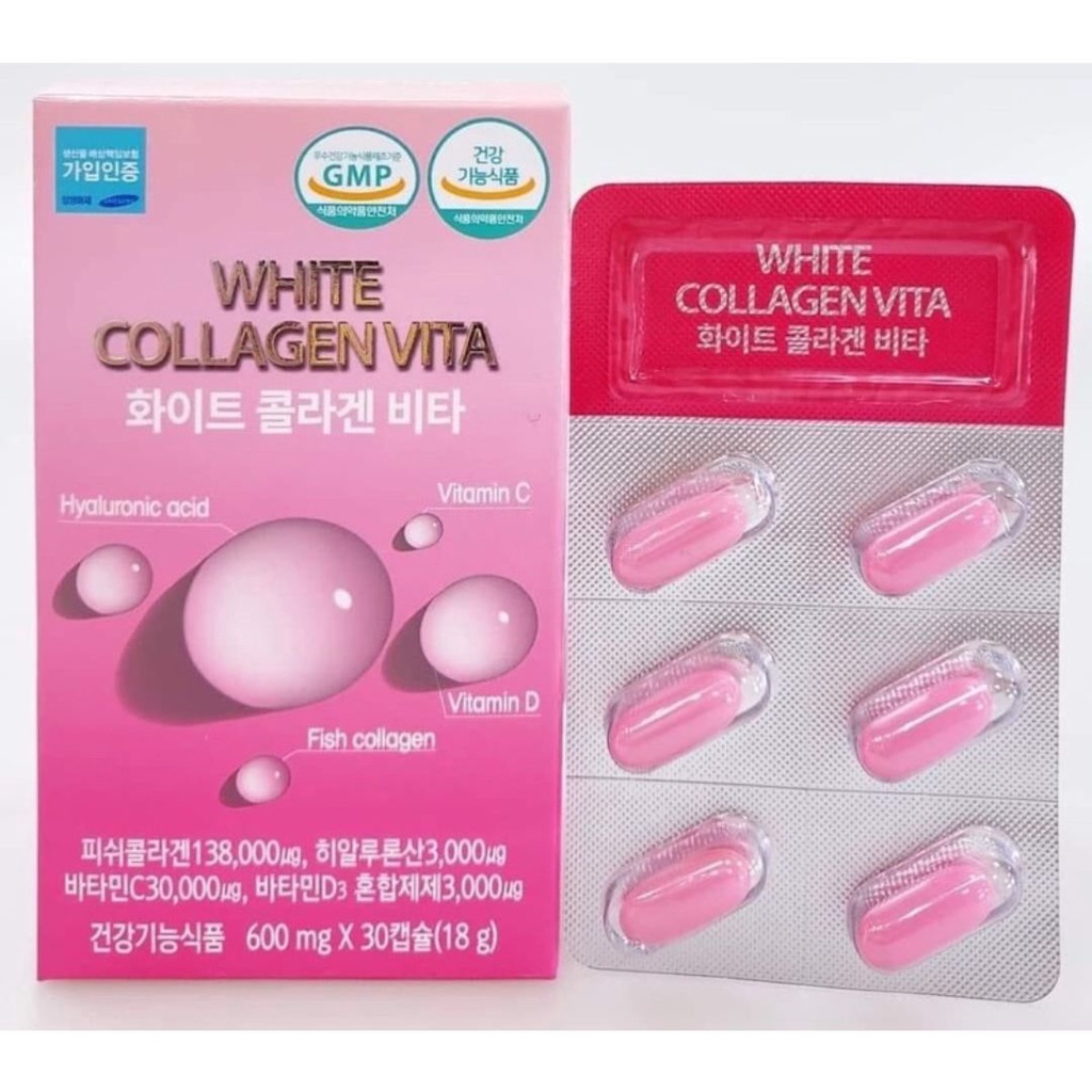 Viên uống trắng da White Collagen Vita 30 viên