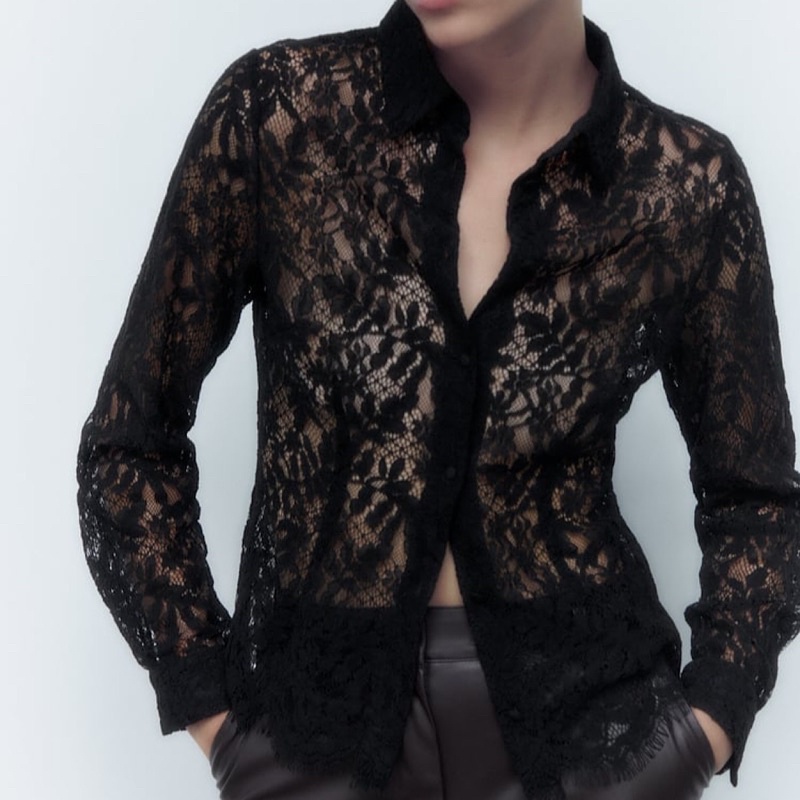 Áo Sơ Mi Ren Zara Auth