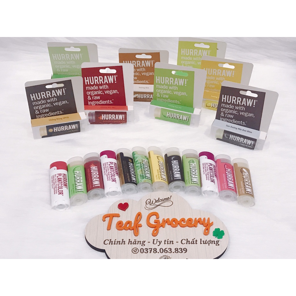 Son dưỡng ẩm Hurraw! Balm _ Hương dưa hấu