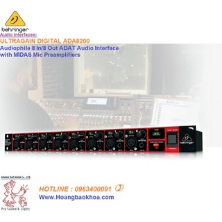 Ada8200 adat audio interfaces behringer - thiết bị adat microphone behringer