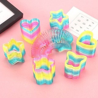 Lò xo cầu vồng ma thuật nhiều mẫu dành cho bé - đồ chơi lò xo mini nhiều màu