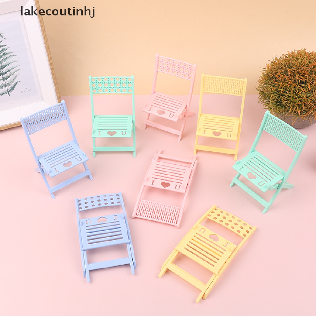 Giá Đỡ Điện Thoại / Ghế Xếp Mini Trang Trí Nhà Búp Bê
