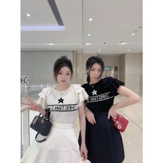 Áo len mtg D.O tay bèo tầng hàng QC