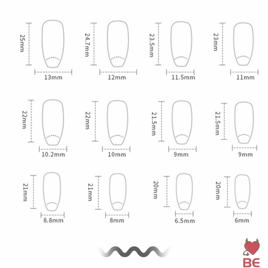 Bộ 24 móng tay giả YADORNOS trang trí bướm 3D