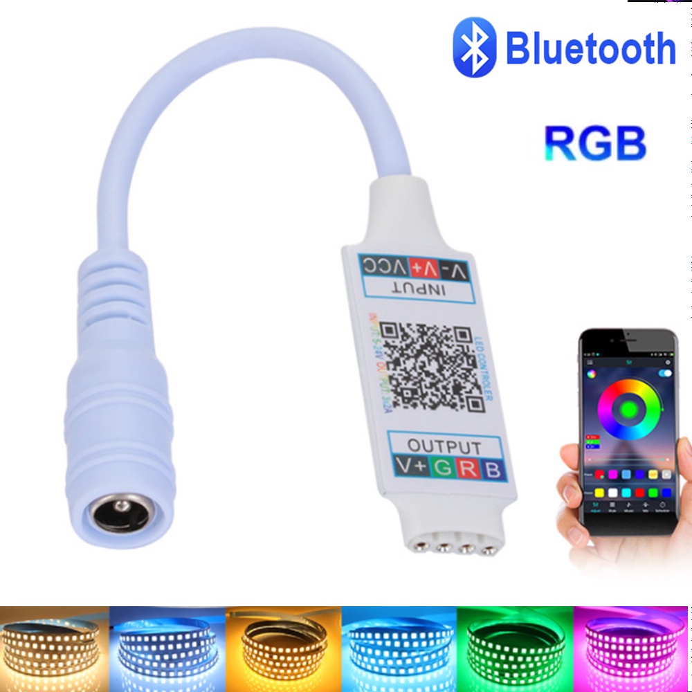 Điều Khiển Từ Xa Hồng Ngoại 24 Phím RGB 12v Cho Thanh Đèn LED 5050 3528 5054 5M