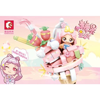 Bộ Đồ Chơi LEGO Xếp Hình Chất Lượng Cao 615001-615018 Đồ Chơi Lắp Ráp Hình Que Kem Hành Tinh Đường Phố Cho Bé Gái