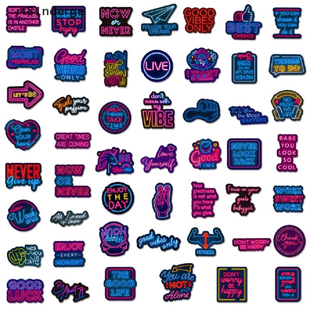 Ge Bộ 50 Miếng Dán Họa Tiết Graffiti Hoạt Hình Dễ Thương Vui Nhộn Trang Trí Sổ Tay / Tủ Lạnh / Điện Thoại