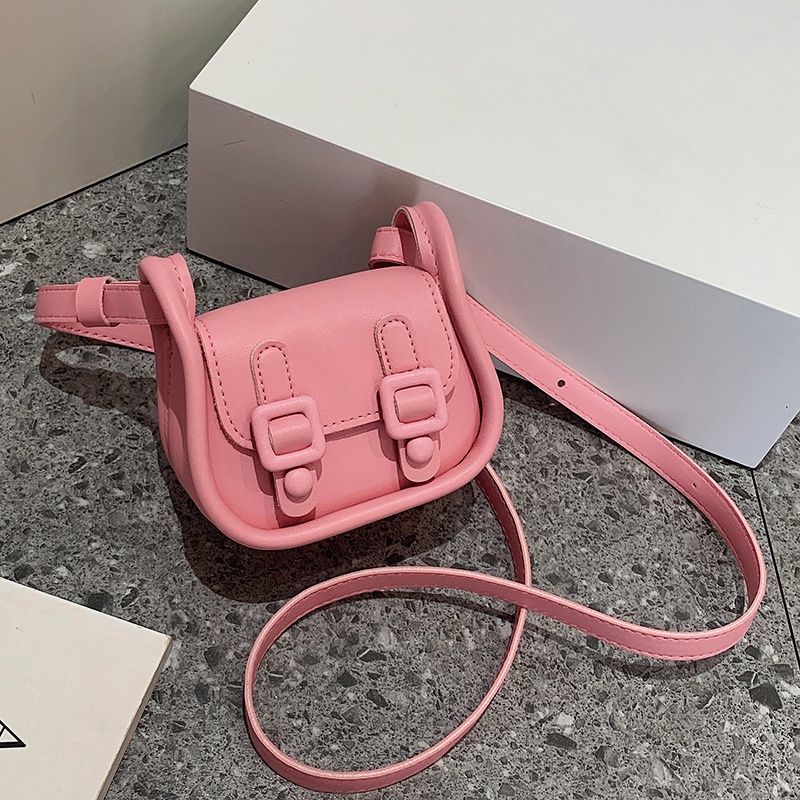 Túi Đeo Chéo Hình Vuông Nhỏ Màu Tương Phản Thời Trang Pháp Cho Nữ