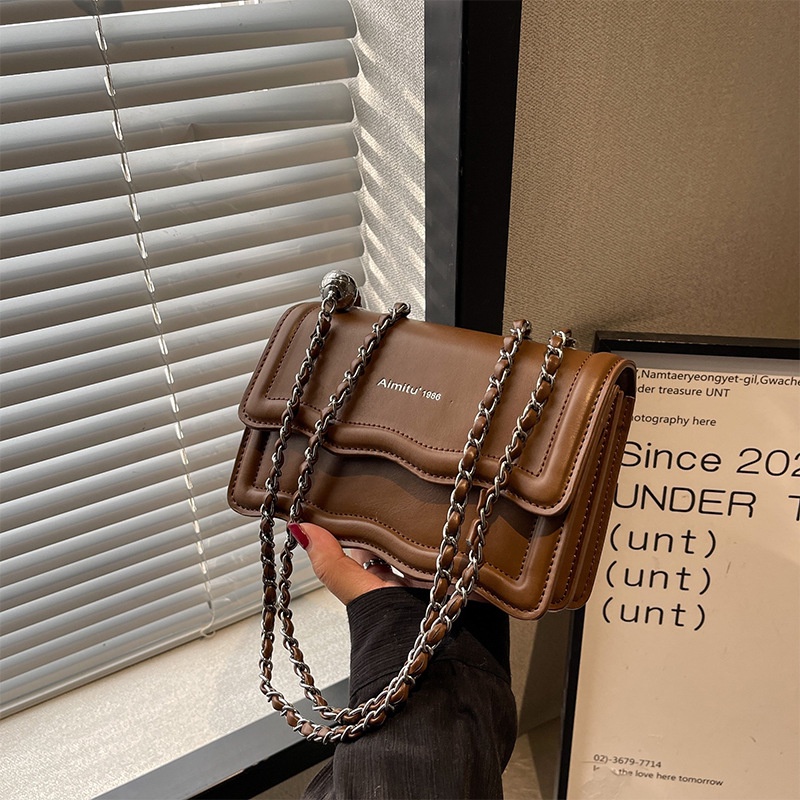 Túi Đeo Chéo Màu Trơn Phong Cách Thời Trang Đơn Giản Cho Nữ