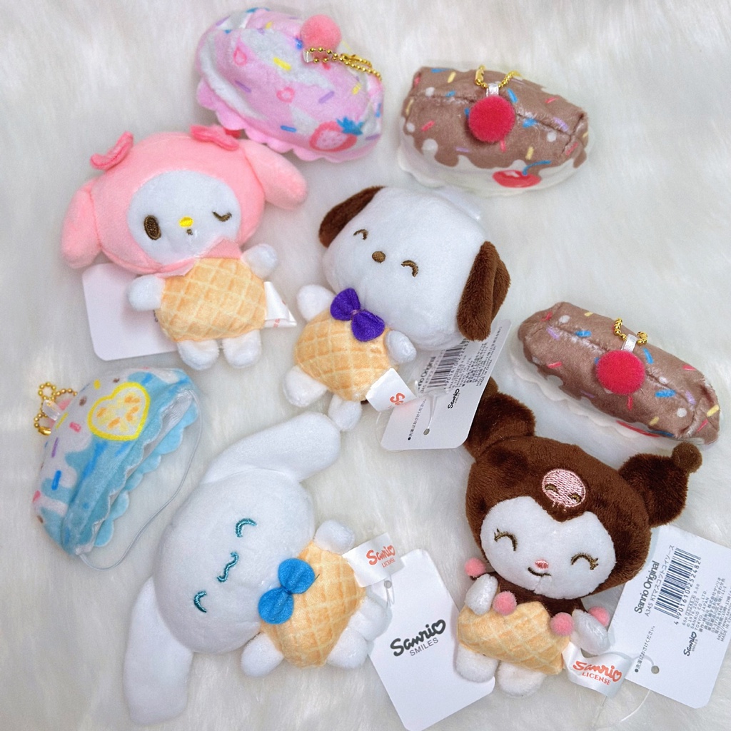 SANRIO Móc Khóa Hình Que Kem Kuromi My Melody Cinnamoroll Nhồi Bông Dễ Thương