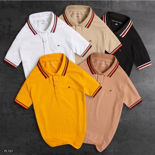 Áo polo cá sấu cotton 100% pl101 - áo polo nam viền cổ vnxk