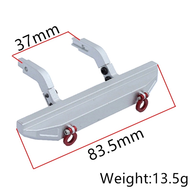 Bộ Cản Trước Và Sau Bằng Kim Loại Màu Đỏ Thay Thế Cho Xe Điều Khiển Từ Xa Traxxas TRX4M TRX-4M 1 / 18