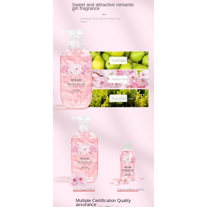 Nước Hoa Anh Đào Làm Sạch Sâu Dưỡng Ẩm Hương Hoa Anh Đào Cho Nam Nữ