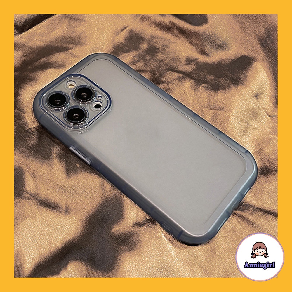 Ốp điện thoại khung mờ chống sốc Sierra Blue IPhone 14 Pro Max Tương thích cho IPhone 15 14 13 12 11 Pro Max X XR 8 7 Plus Ốp lưng TPU mềm chống bụi
