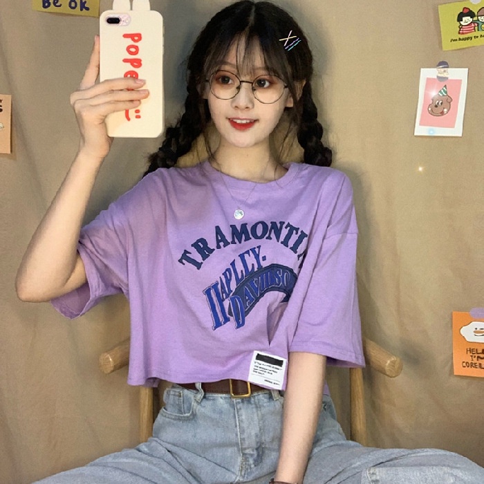 NRVP Áo Thun NgắN Tay DáNg Ôm ThờI Trang Cho Nữ