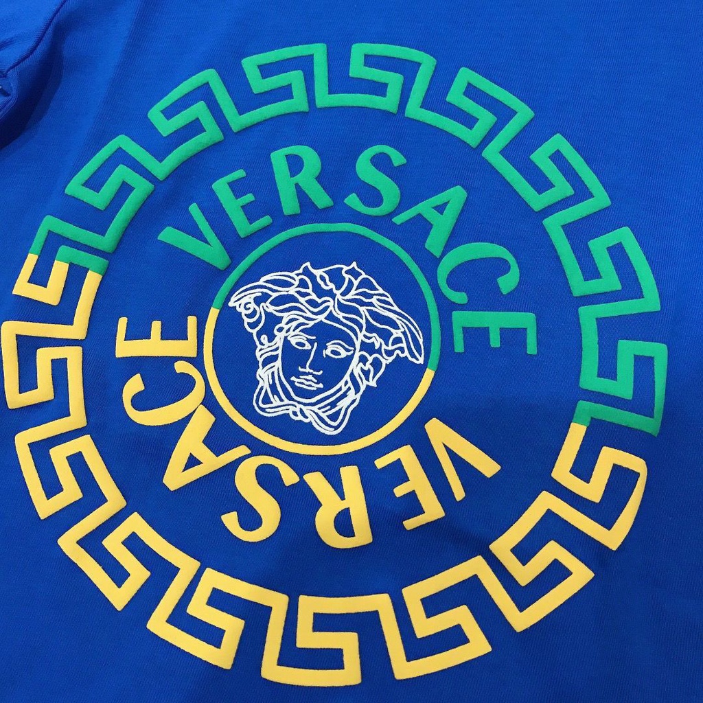 Không Có Nhãn Hiệu Trên Quần Áo1 Áo Thun Tay Ngắn In Hình Versace_Kid Chất Liệu Cotton Thời Trang Mùa Hè Cho Bé 1-12 Tuổi