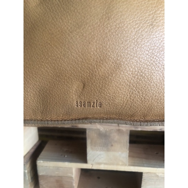 Túi đeo vai da thật hiệu Ssamzie- 2hand