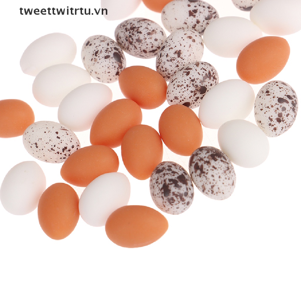 Set 10 Quả Trứng Mô Hình Mini Trang Trí Nhà Búp Bê