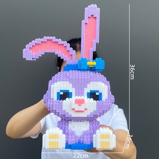 Mô hình lắp ráp lego thỏ tím 33cm