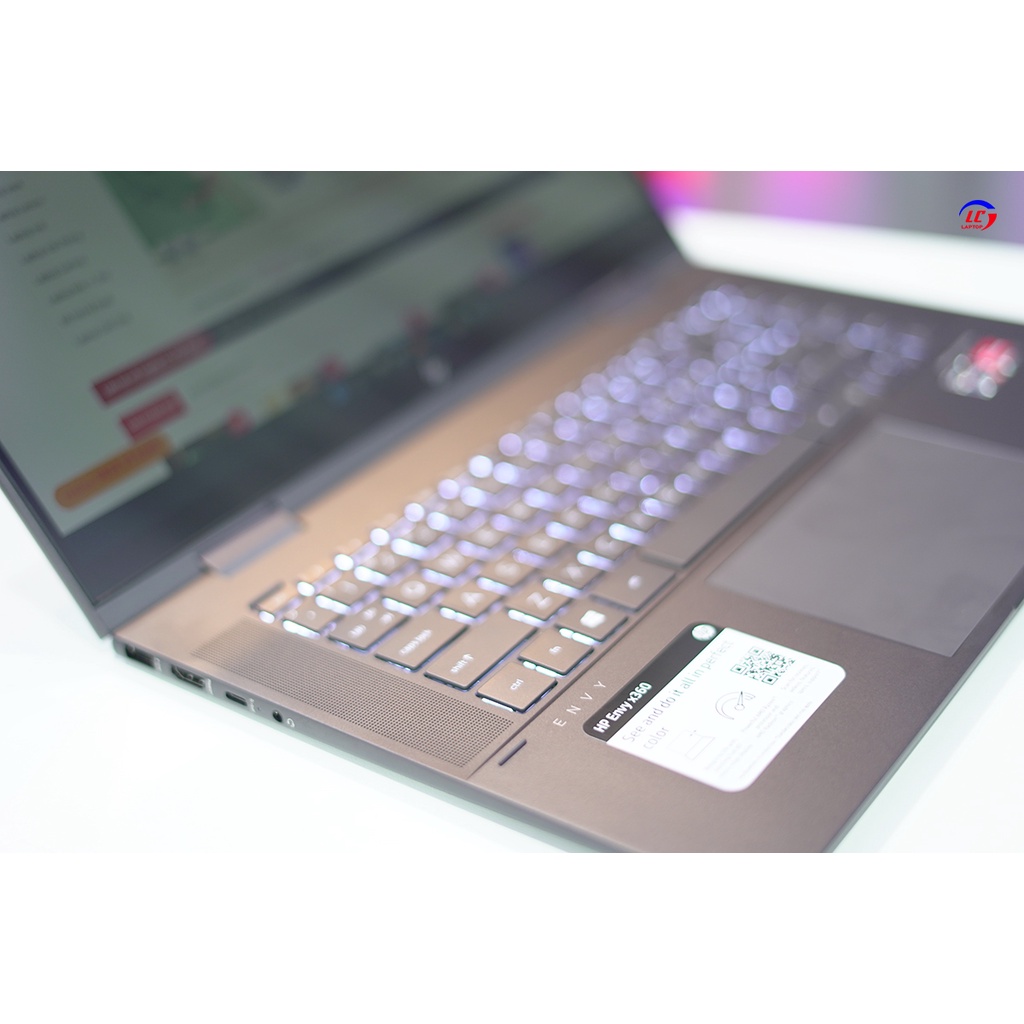 HP Envy 15 x360 , Gập Xoay 360 độ, {Ryzen R5-5500U, RAM 8G, SSD 256G, VGA on RX Vega 7, Màn 15.6 inch