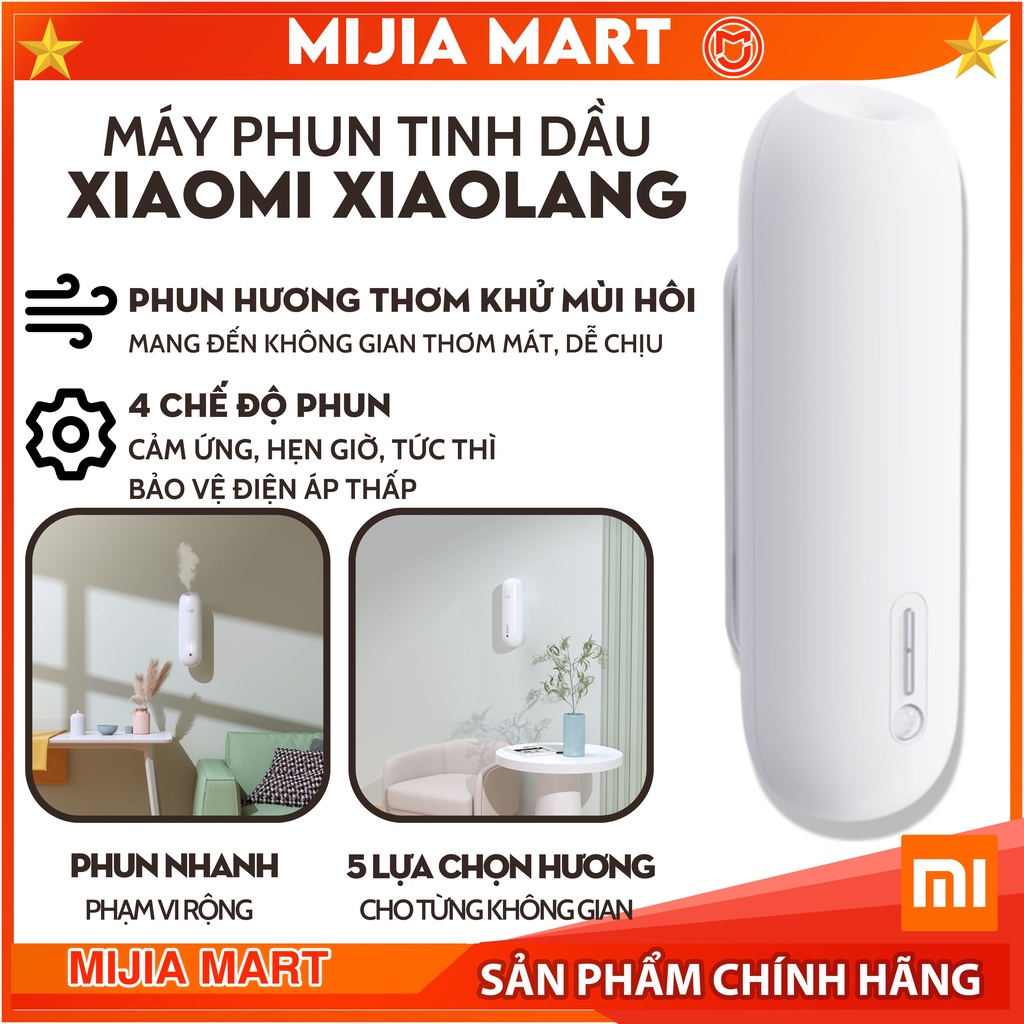 Máy phun tinh dầu khử khuẩn Xiaomi. Máy tạo mùi thơm tự động Xiaolang