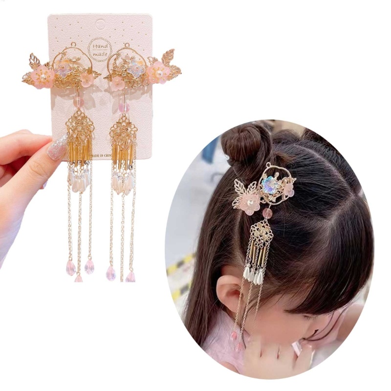 Trâm Cài Tóc Tua Rua Phong Cách Trung Hoa Cổ Điển Cho Bé Gái