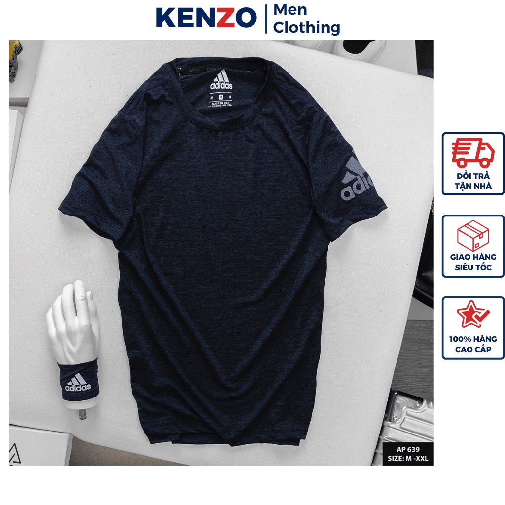 Áo Adidas mùa hè chất mát cao cấp nhiều màu Hàng Hiệu Kenzo KN639 Áo thun nam thể thao hàng đẹp xịn form chuẩn 2023