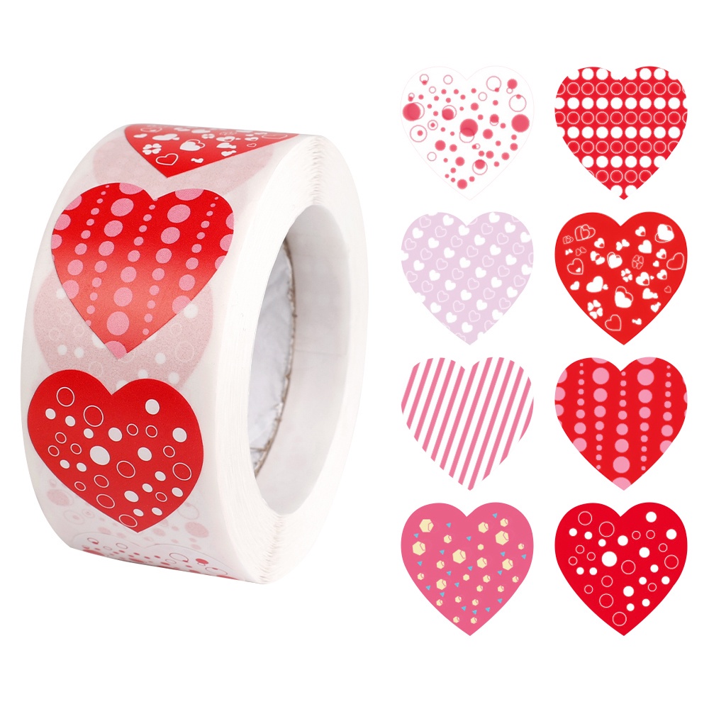 Cuộn 500 Nhãn Dán Trang Trí Nhật Ký / Đồ Ăn Tráng Miệng DIY