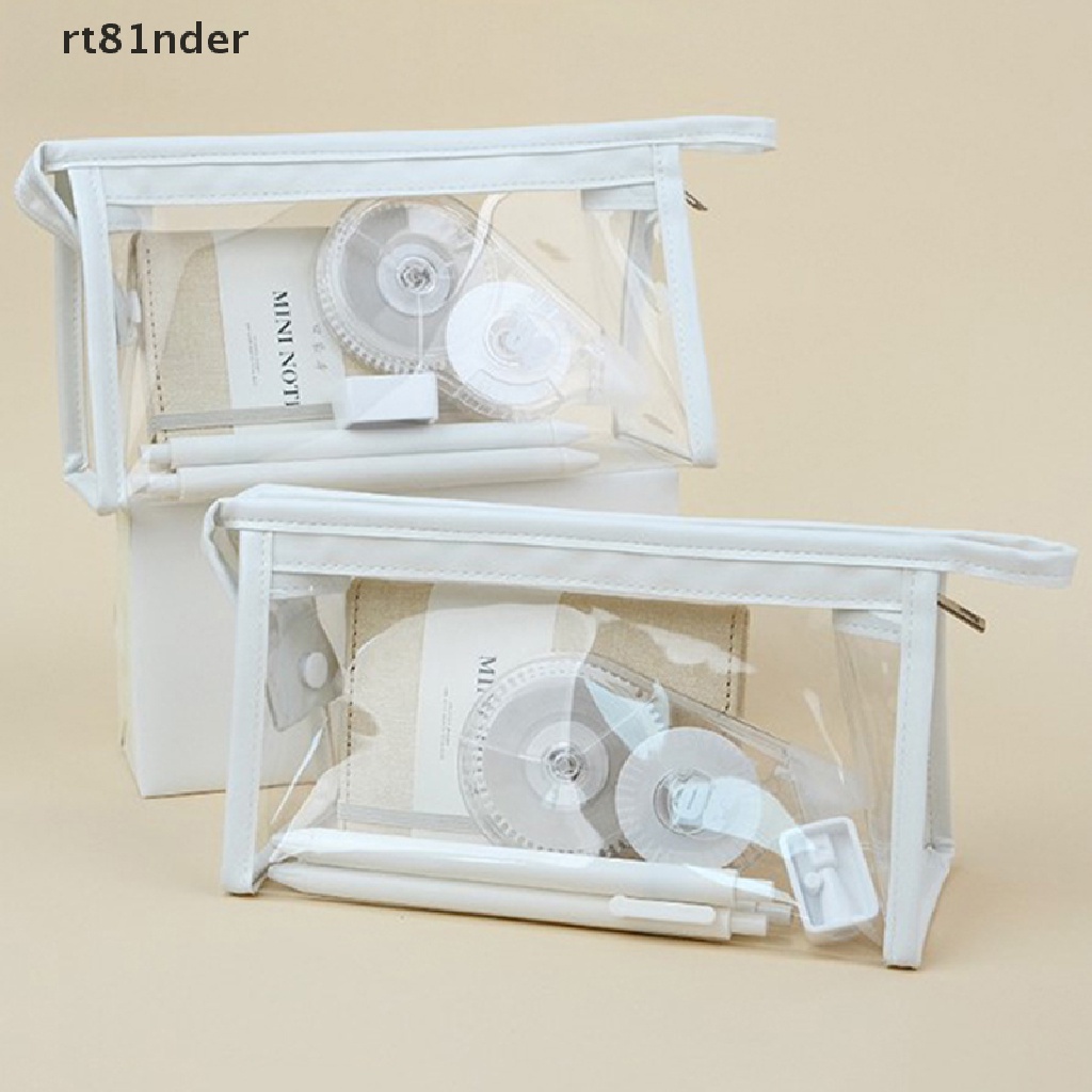 Rt Túi Đựng Mỹ Phẩm Hình Tam Giác Trong Suốt Cỡ Lớn Chống Thấm Nước Tiện Dụng