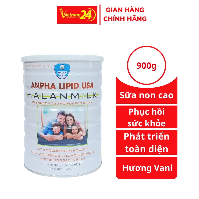 Sữa Anpha Lipid USA chính hãng 900g -VIETNAM24H- Tăng sức đề kháng, hồi phục sức khỏe, phát triển toàn diện