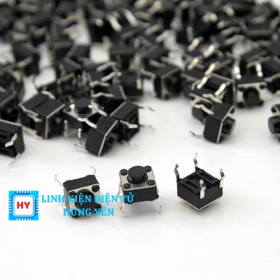 Túi 10 Chiếc Nút nhấn 4 chân 6*6*4.3MM