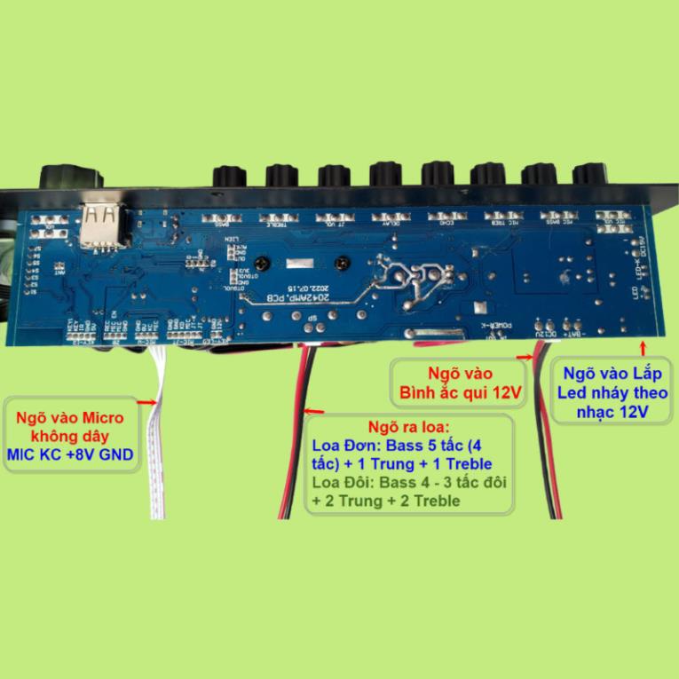 Mạch loa kéo LIVESTREAM DSP REVERB – ECHO CHỐNG HÚ IC CS8683H 180W – 350W, Loa kéo 4 – 5 tấc đơn hoặc 4 – 3 tấc đôi