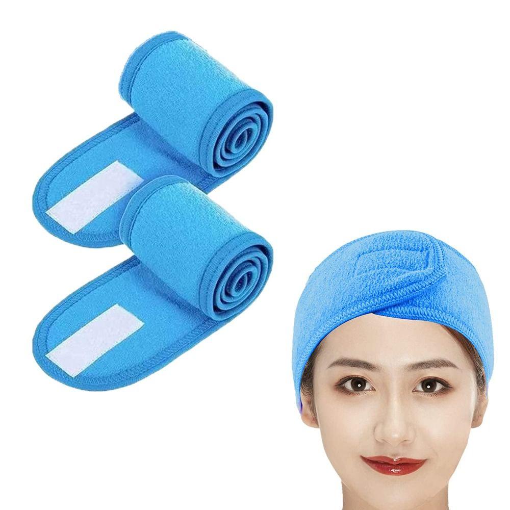 OSIER1 Băng Đô Cài Tóc Bằng Sợi Microfiber Thấm Hút Nước Màu Trắng Mềm Mại Tiện