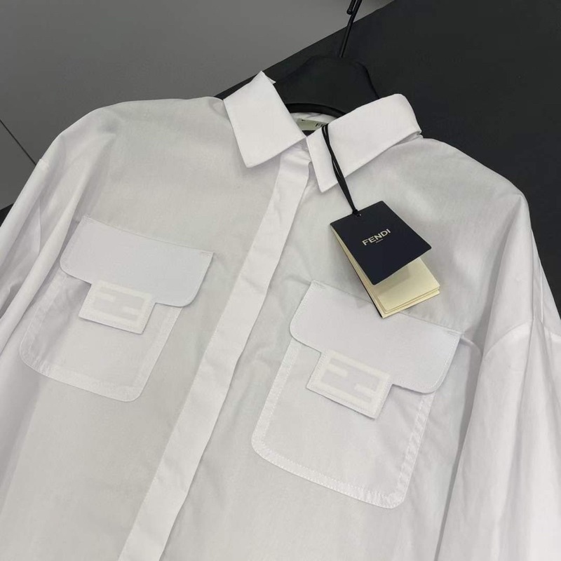 Áo sơ mi túi hộp fedi bản mới full tag