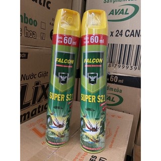 combo 2 Bình xịt muỗi Falcon hương chanh / lựu 660ml