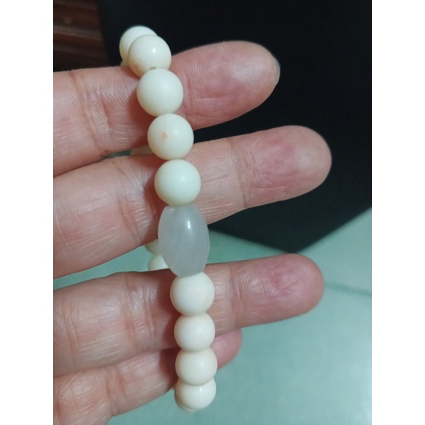 Vòng tay san ho trắng Hồng nhạt si tuyển Nhật