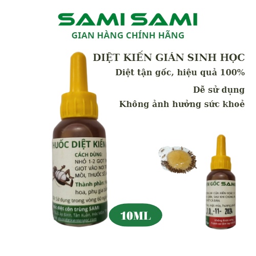 Thuốc diệt kiến sinh học SAMI, chế phẩm diệt kiến gián tận gốc, hiệu quả 100%, an toàn cho sức khoẻ - SAMI SAMI