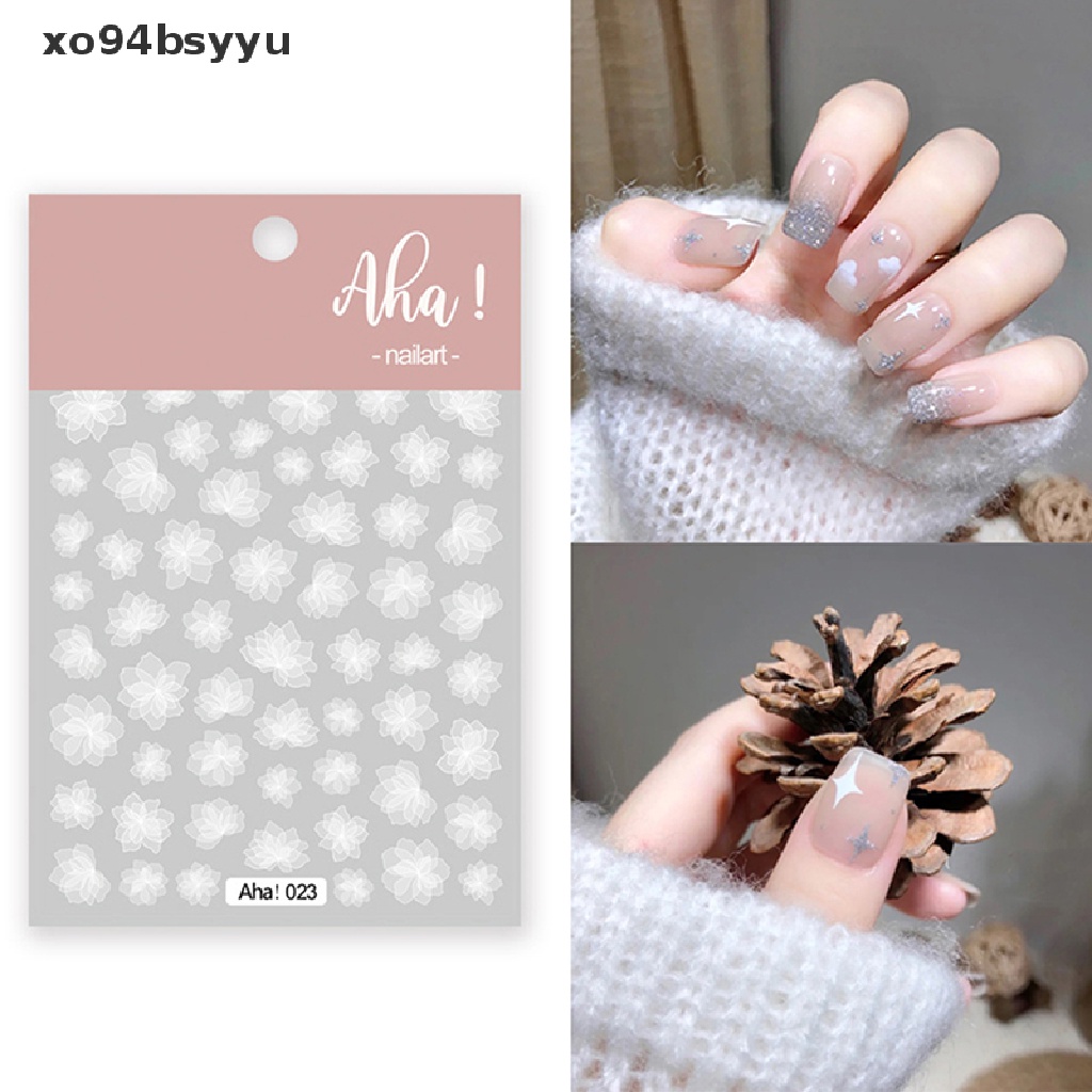 1 Miếng Dán Trang Trí Móng Tay Hình Đám Mây Trắng Siêu Mỏng xo94bsyyu