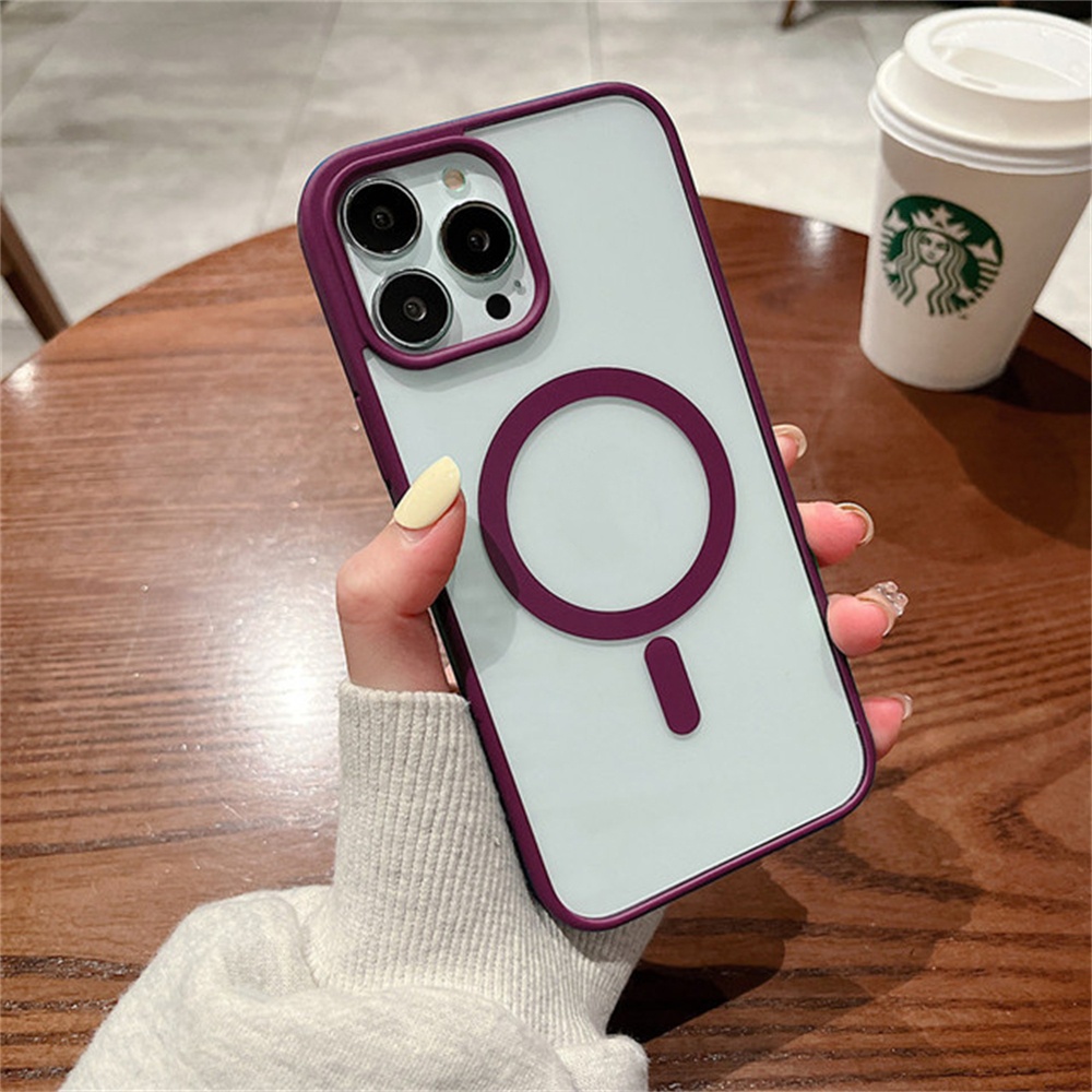 Ốp Điện Thoại Silicon Chống Sốc Màu Kẹo Trong Suốt Sang Trọng Cho iPhone 14 13 12 11 Pro Max 14 plus