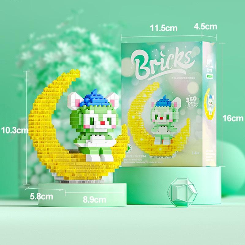 Bộ Xếp Hình Lego Brick Moon Phát Sáng Nhà Cam