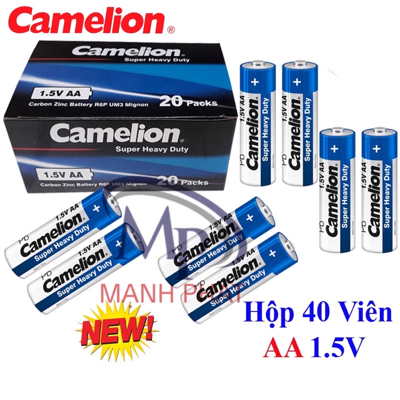 Hộp 40 viên Pin Tiểu AA (2A) - AAA (3A) Camelion 1,5VOL (hàng loại 1)