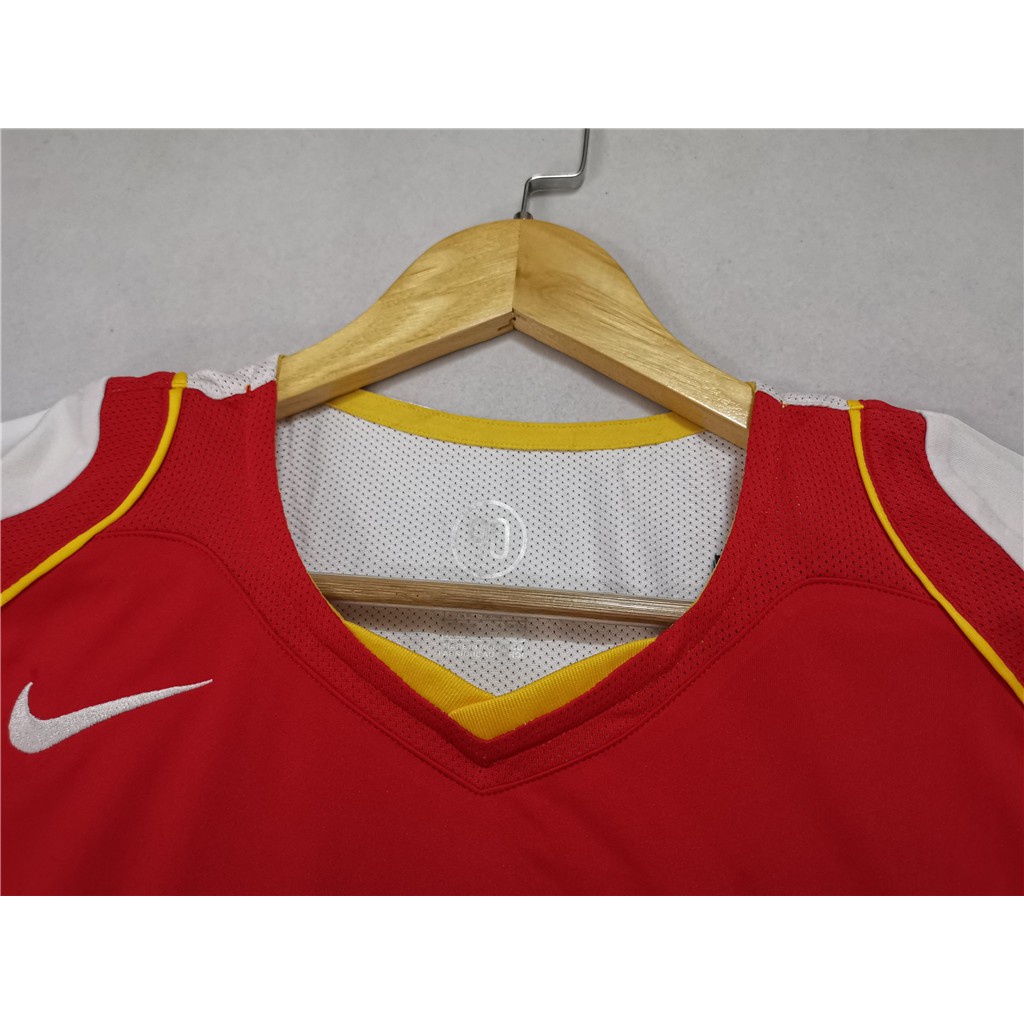 Áo Bóng Đá Màu Đỏ Đội Tuyển Arsenal 04-05 Phong Cách Retro